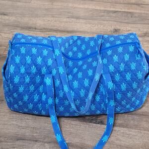 Vera Bradley Marine Turtle Large Traveler Duffle Bag green blue travel retired